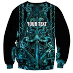 Maori Language Week Personalised Sweatshirt Kia Mau Ki To Ukaipo Paua Shell Color