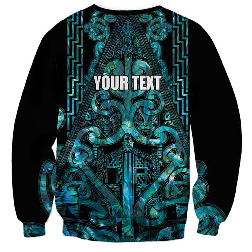 Maori Language Week Personalised Sweatshirt Kia Mau Ki To Ukaipo Paua Shell Color