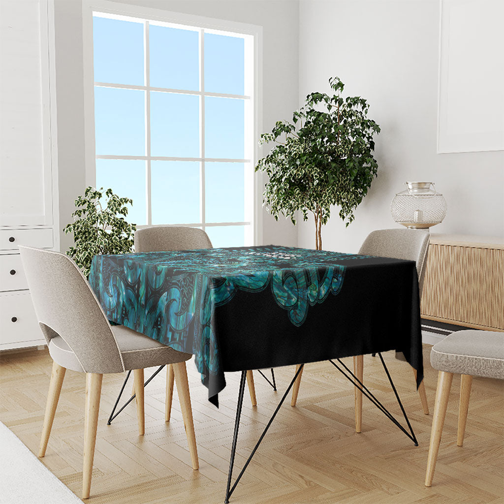 Maori Language Week Tablecloth Kia Mau Ki To Ukaipo Paua Shell Color
