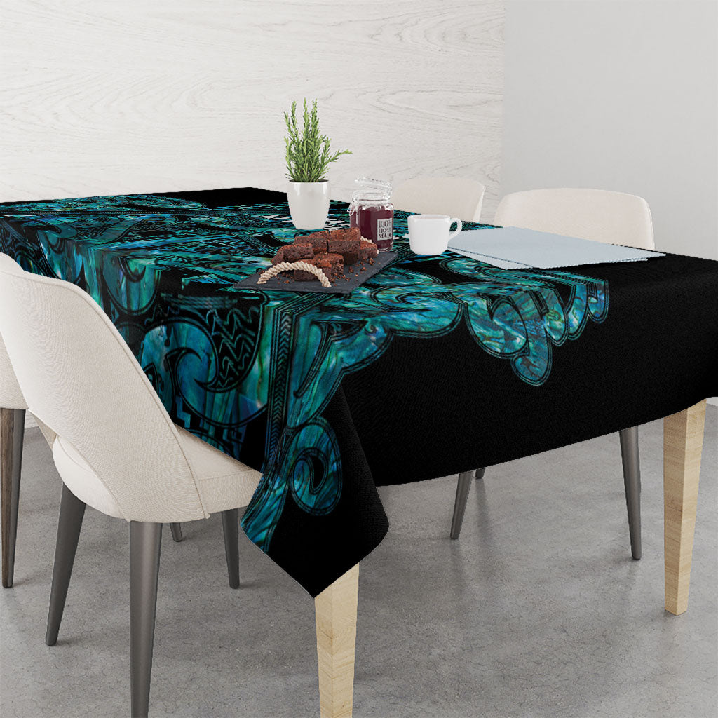 Maori Language Week Tablecloth Kia Mau Ki To Ukaipo Paua Shell Color