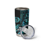 Maori Language Week Personalised Tumbler Cup Kia Mau Ki To Ukaipo Paua Shell Color