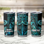 Maori Language Week Personalised Tumbler Cup Kia Mau Ki To Ukaipo Paua Shell Color