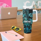 Maori Language Week Personalised Tumbler With Handle Kia Mau Ki To Ukaipo Paua Shell Color