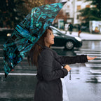 Maori Language Week Umbrella Kia Mau Ki To Ukaipo Paua Shell Color