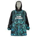 Maori Language Week Personalised Wearable Blanket Hoodie Kia Mau Ki To Ukaipo Paua Shell Color