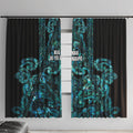 Maori Language Week Window Curtain Kia Mau Ki To Ukaipo Paua Shell Color