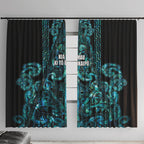 Maori Language Week Window Curtain Kia Mau Ki To Ukaipo Paua Shell Color