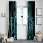 Maori Language Week Window Curtain Kia Mau Ki To Ukaipo Paua Shell Color