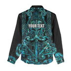 Maori Language Week Personalised Women Casual Shirt Kia Mau Ki To Ukaipo Paua Shell Color