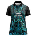 Maori Language Week Personalised Women Polo Shirt Kia Mau Ki To Ukaipo Paua Shell Color