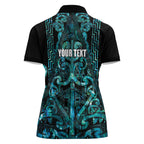 Maori Language Week Personalised Women Polo Shirt Kia Mau Ki To Ukaipo Paua Shell Color