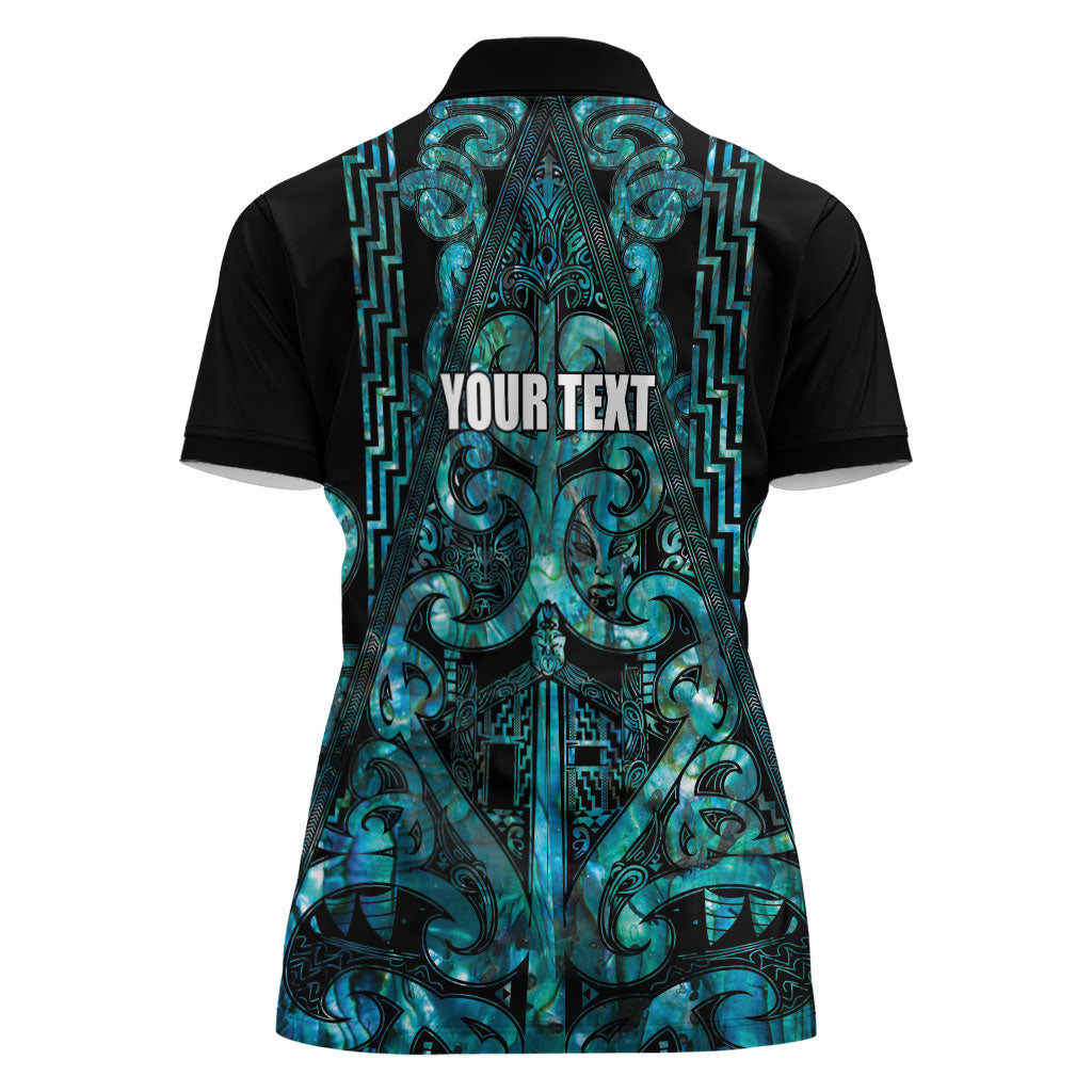 Maori Language Week Personalised Women Polo Shirt Kia Mau Ki To Ukaipo Paua Shell Color