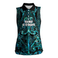 Maori Language Week Personalised Women Sleeveless Polo Shirt Kia Mau Ki To Ukaipo Paua Shell Color