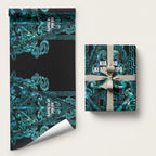 Maori Language Week Wrapping Paper Kia Mau Ki To Ukaipo Paua Shell Color