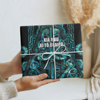 Maori Language Week Wrapping Paper Kia Mau Ki To Ukaipo Paua Shell Color