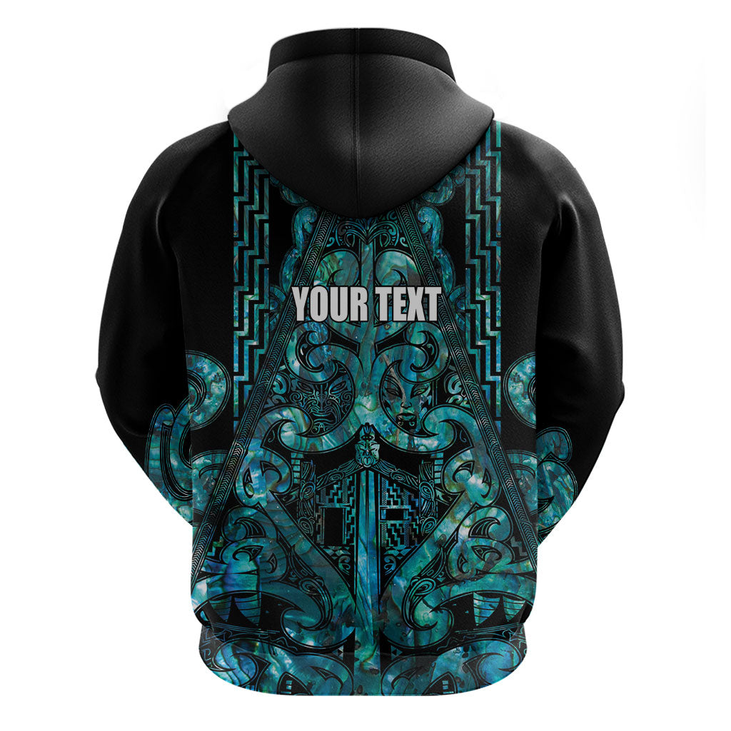Maori Language Week Personalised Zip Hoodie Kia Mau Ki To Ukaipo Paua Shell Color