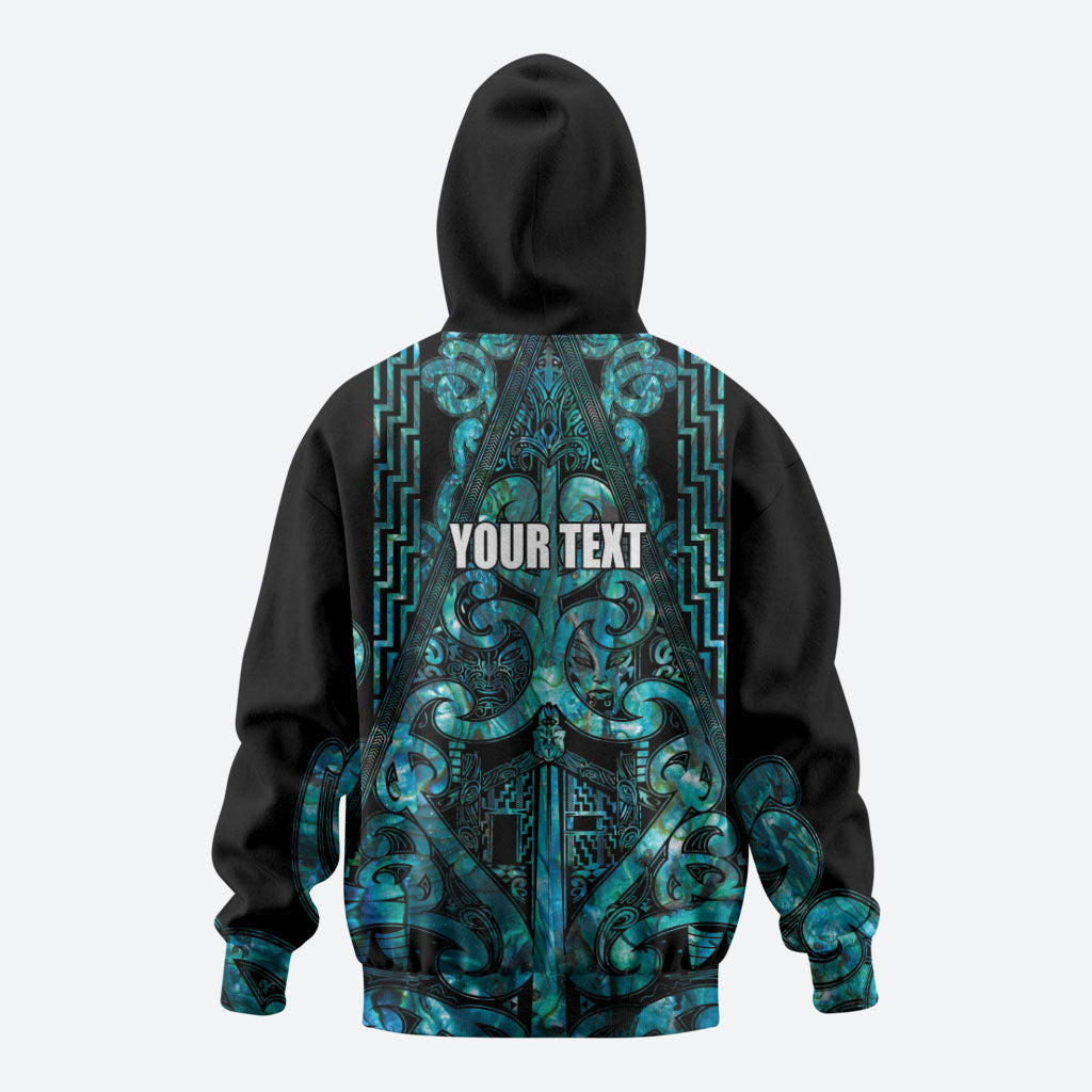 Maori Language Week Personalised Zip Hoodie Kia Mau Ki To Ukaipo Paua Shell Color