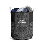 Maori Language Week Laundry Basket Kia Mau Ki To Ukaipo Grey Color