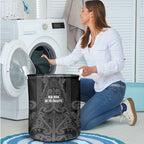 Maori Language Week Laundry Basket Kia Mau Ki To Ukaipo Grey Color