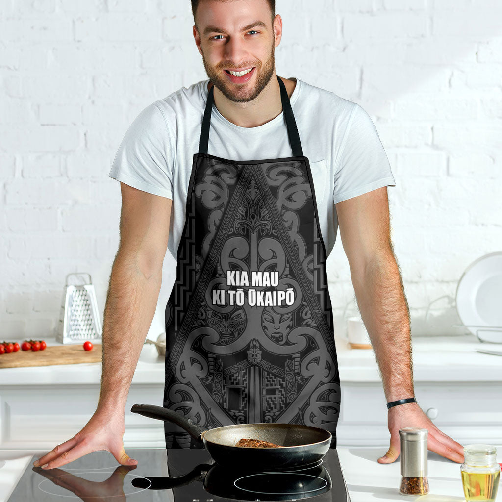 Maori Language Week Apron Kia Mau Ki To Ukaipo Grey Color