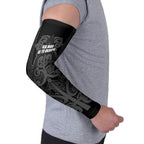 Maori Language Week Personalised Arm Sleeves Kia Mau Ki To Ukaipo Grey Color