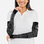 Maori Language Week Personalised Arm Sleeves Kia Mau Ki To Ukaipo Grey Color