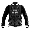 Maori Language Week Personalised Baseball Jacket Kia Mau Ki To Ukaipo Grey Color