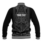 Maori Language Week Personalised Baseball Jacket Kia Mau Ki To Ukaipo Grey Color