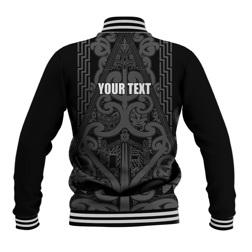Maori Language Week Personalised Baseball Jacket Kia Mau Ki To Ukaipo Grey Color