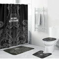 Maori Language Week Bathroom Set Kia Mau Ki To Ukaipo Grey Color