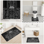 Maori Language Week Bathroom Set Kia Mau Ki To Ukaipo Grey Color