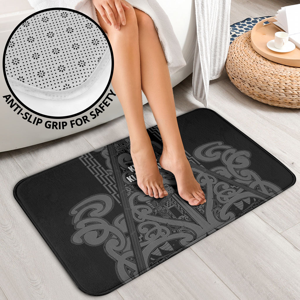 Maori Language Week Bathroom Set Kia Mau Ki To Ukaipo Grey Color