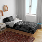 Maori Language Week Bedding Set Kia Mau Ki To Ukaipo Grey Color