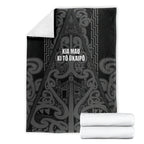 Maori Language Week Blanket Kia Mau Ki To Ukaipo Grey Color