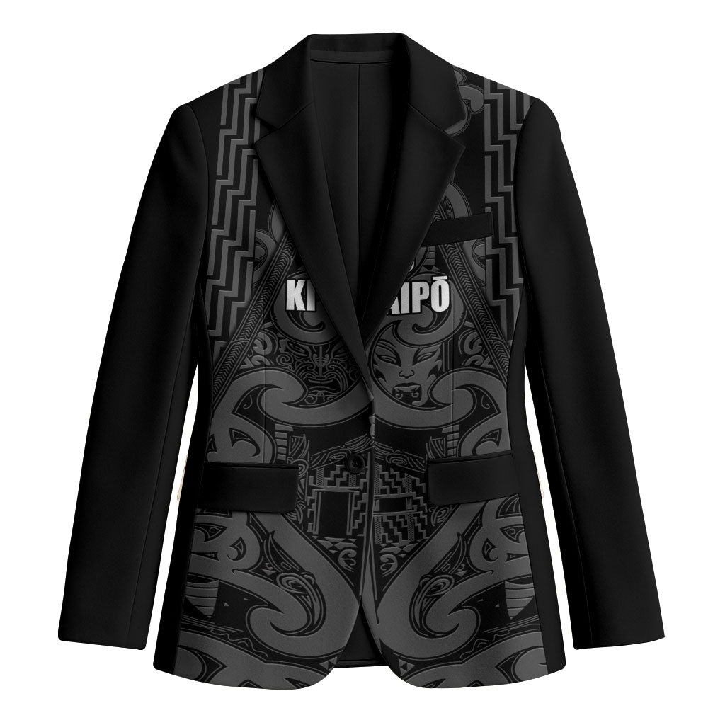 Maori Language Week Personalised Blazer Kia Mau Ki To Ukaipo Grey Color