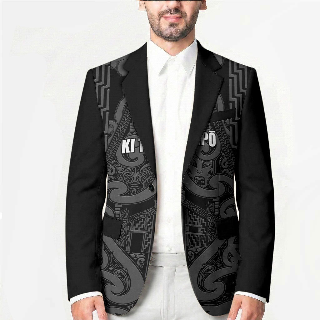 Maori Language Week Personalised Blazer Kia Mau Ki To Ukaipo Grey Color