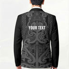 Maori Language Week Personalised Blazer Kia Mau Ki To Ukaipo Grey Color