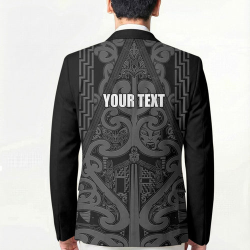 Maori Language Week Personalised Blazer Kia Mau Ki To Ukaipo Grey Color