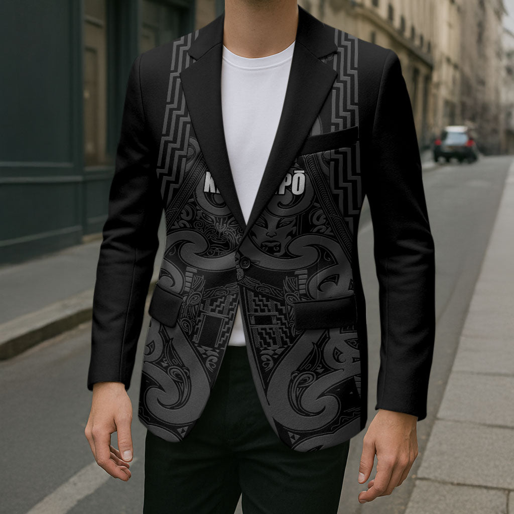 Maori Language Week Personalised Blazer Kia Mau Ki To Ukaipo Grey Color