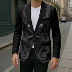 Maori Language Week Personalised Blazer Kia Mau Ki To Ukaipo Grey Color