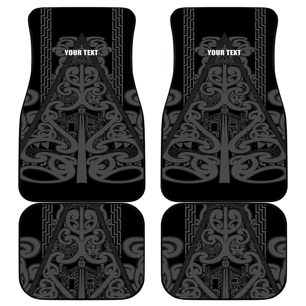 Maori Language Week Personalised Car Mats Kia Mau Ki To Ukaipo Grey Color