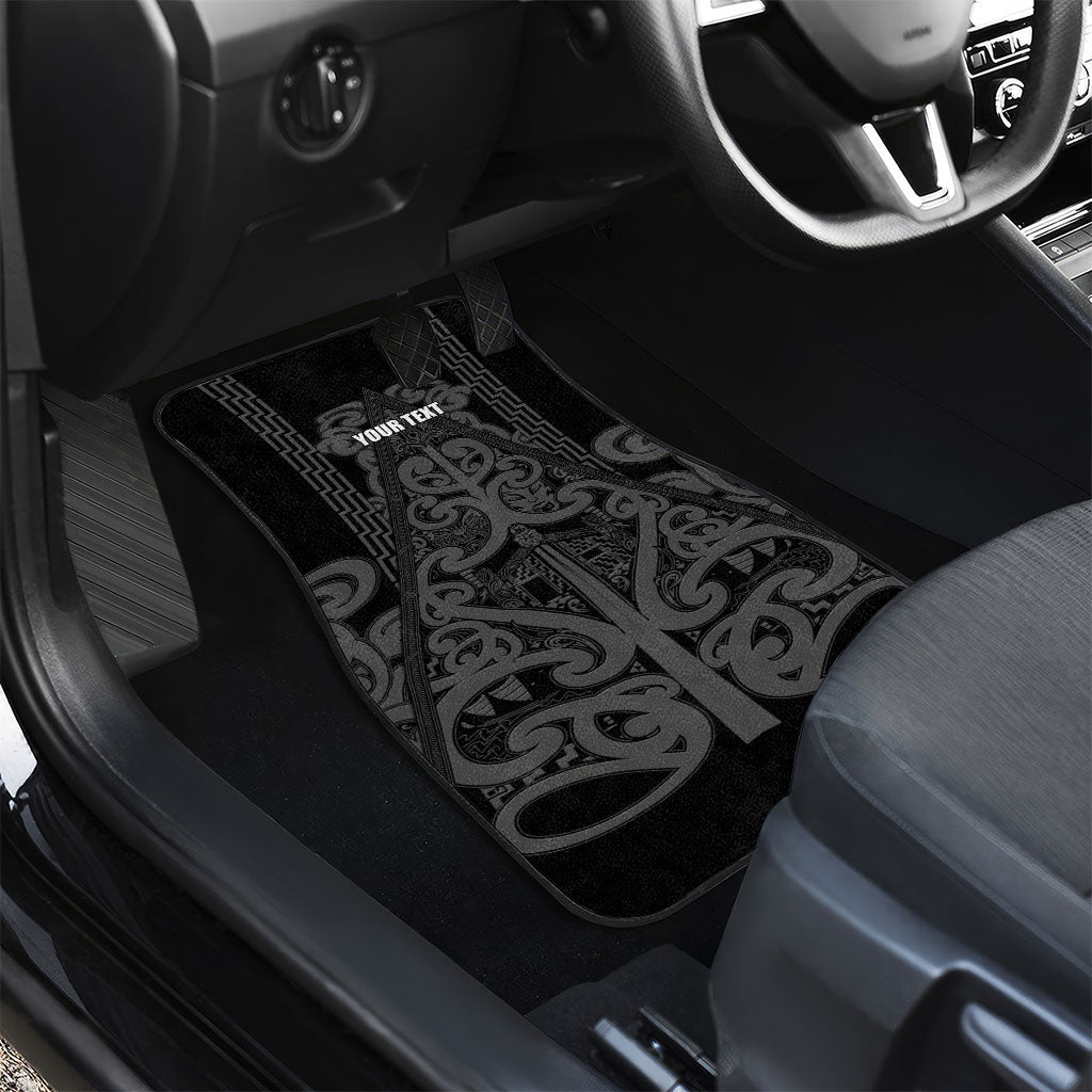 Maori Language Week Personalised Car Mats Kia Mau Ki To Ukaipo Grey Color