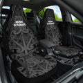 Maori Language Week Car Seat Cover Kia Mau Ki To Ukaipo Grey Color