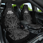 Maori Language Week Car Seat Cover Kia Mau Ki To Ukaipo Grey Color