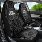 Maori Language Week Car Seat Cover Kia Mau Ki To Ukaipo Grey Color