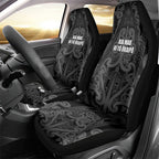 Maori Language Week Car Seat Cover Kia Mau Ki To Ukaipo Grey Color