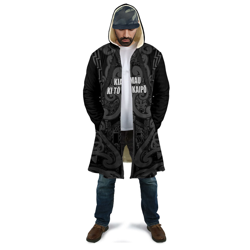 Maori Language Week Personalised Cloak Kia Mau Ki To Ukaipo Grey Color