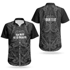 Maori Language Week Personalised Couples Matching Summer Maxi Dress and Hawaiian Shirt Kia Mau Ki To Ukaipo Grey Color