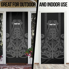 Maori Language Week Personalised Door Cover Kia Mau Ki To Ukaipo Grey Color