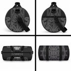 Maori Language Week Duffle Bag Kia Mau Ki To Ukaipo Grey Color